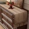 Brown Table Runner Boho Burlap Coffee with Tassels (Brown) 12" x 72"